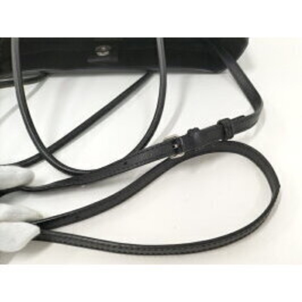 BALENCIAGA Shopping Tote Handbag Leather Black - Picture 5 of 9